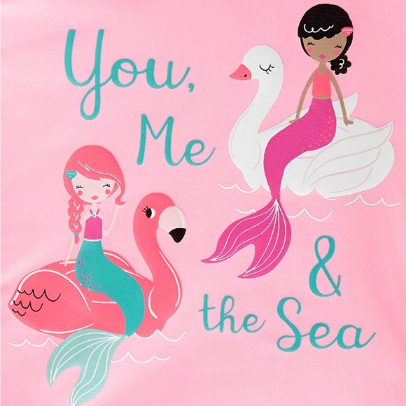 Toddlers 2-Piece Mermaid Rashguard Set - Picture 2 of 5